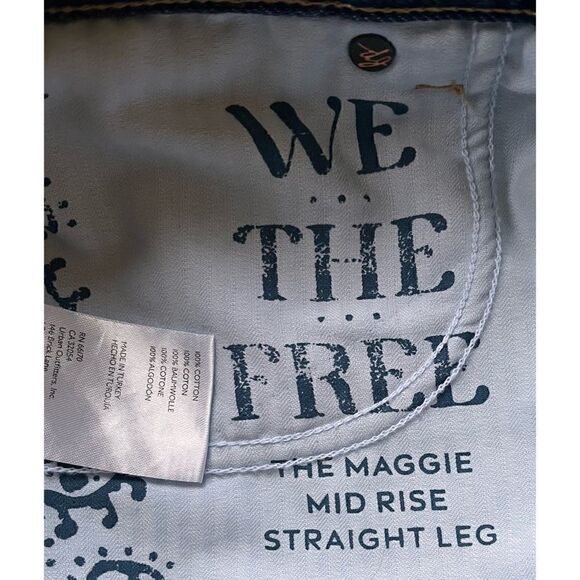 Free People x We the Free Maggie Mid Rise Straight in Rolling River, Size 27 - Picture 12 of 16
